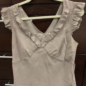 Shimmery Gray Loft Blouse